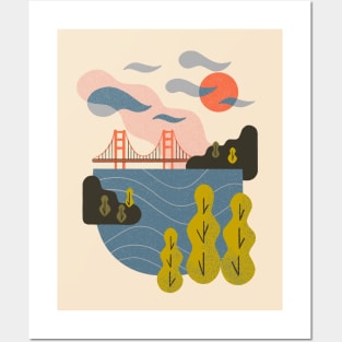 Bay Sunset Posters and Art